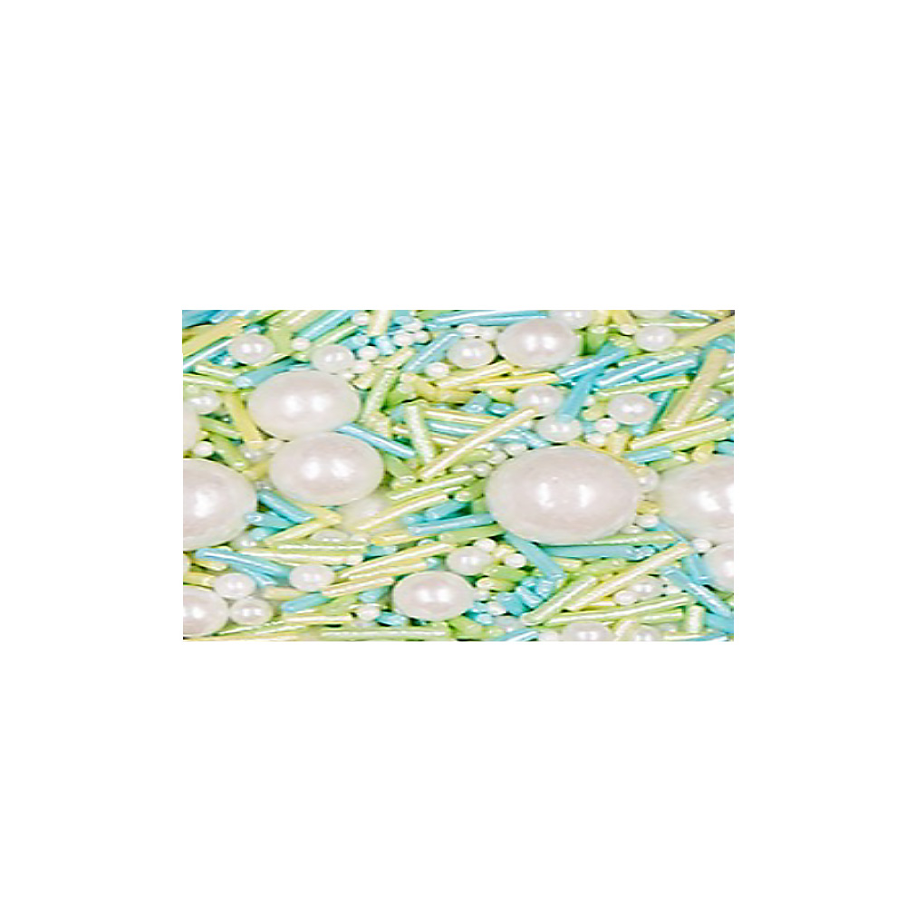 CAN PERLA Y PALITO DE AZUCAR. AZUL, BLCO, AMARILLO. BOLSA DE