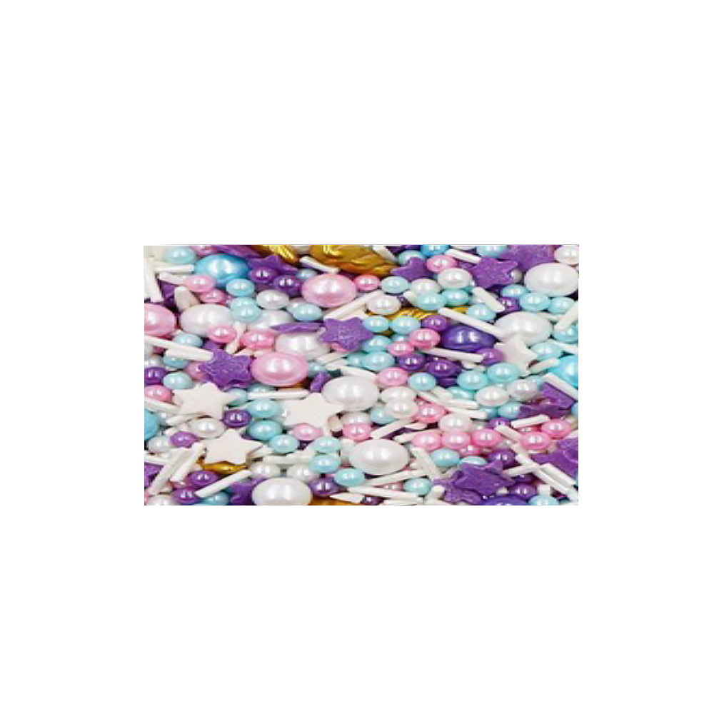 CAN PERLA, PALITO, CUERNO, ESTRELLA. DE AZUCAR MIX COLOR BOL