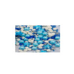 CAN PERLA Y ESTRELL DE AZUCAR. AZUL, BLANCO, PLATA. BOLSA DE