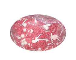 CAN PERLA ROSA CORAZON PALITO ROSA BLANCO ROJO 1KG