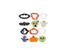 CORTADORES PLASTICO HALLOWEEN 6 PZ 4 A 5.5 CM