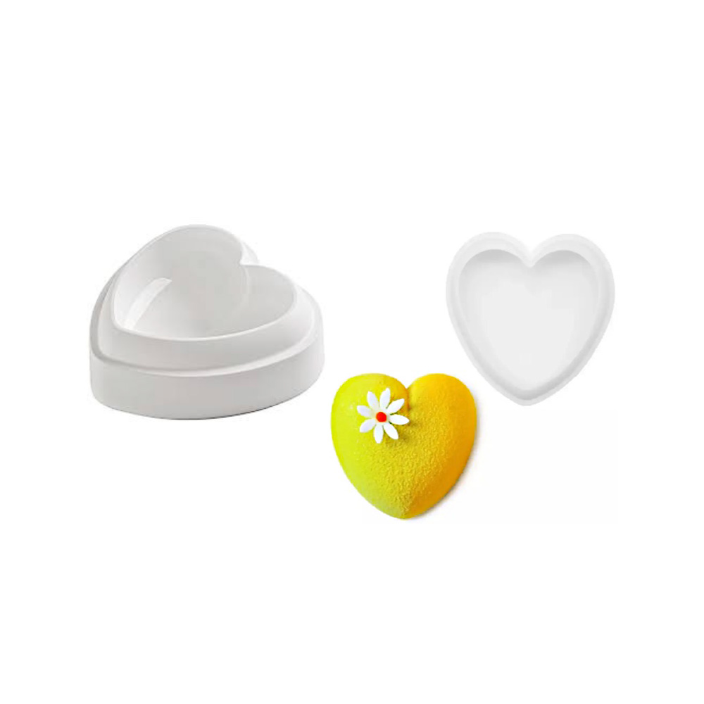 MOLDE SILICON CORAZON 3D 16X12X6CM