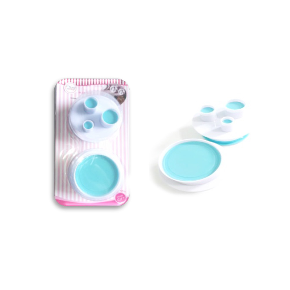 CORTADOR EYECTOR 2PZ CIRCULO TRIPLE  PLASTICO 6 CM