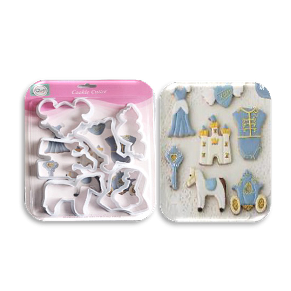 CORTADOR PRINCESAS 7 PZ PLASTICO 6 A 9 CM