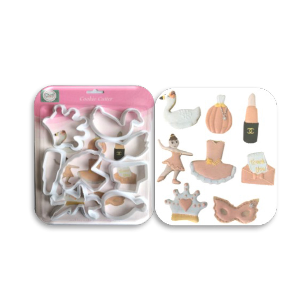 CORTADOR PLASTICO BALLET 8 PZ DE 3 A 8 CM