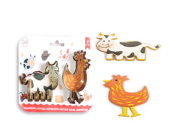CORTADOR GRANJA VACA GALLO PLAST 2 PZ9X6 CM