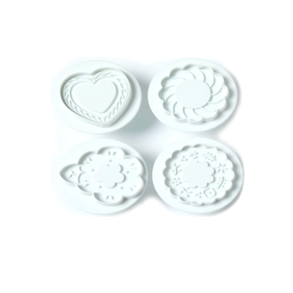 CORTADOR/EYECTOR MARCADOR FLORES Y CORAZON 5.5CM