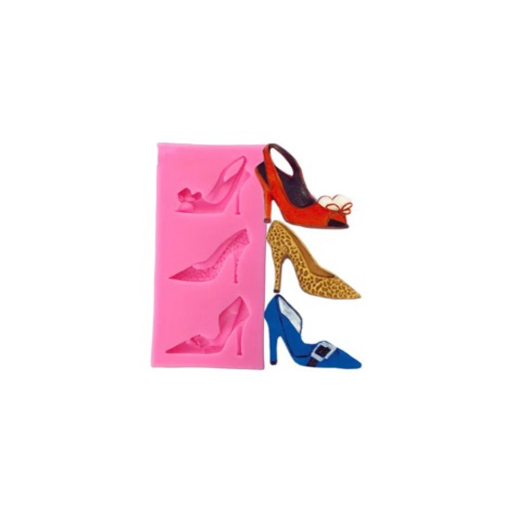 MOLDE DE SILICON 3 ZAPATILLAS