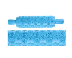 RODILLO PLASTICO TEXTURA ROSAS 39 CM