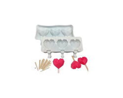 MOLDE SILICON PALETA DIAMANTE 3 CAV 26X10X2.5 CM
