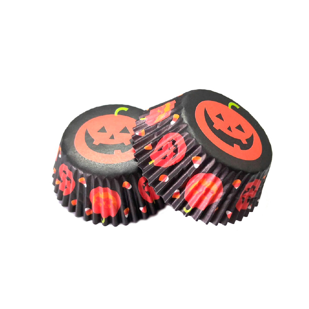 CAPACILLO  # 72 HALLOWEEN NEGRO CALABAZA NARANJA 100 PZA  #7
