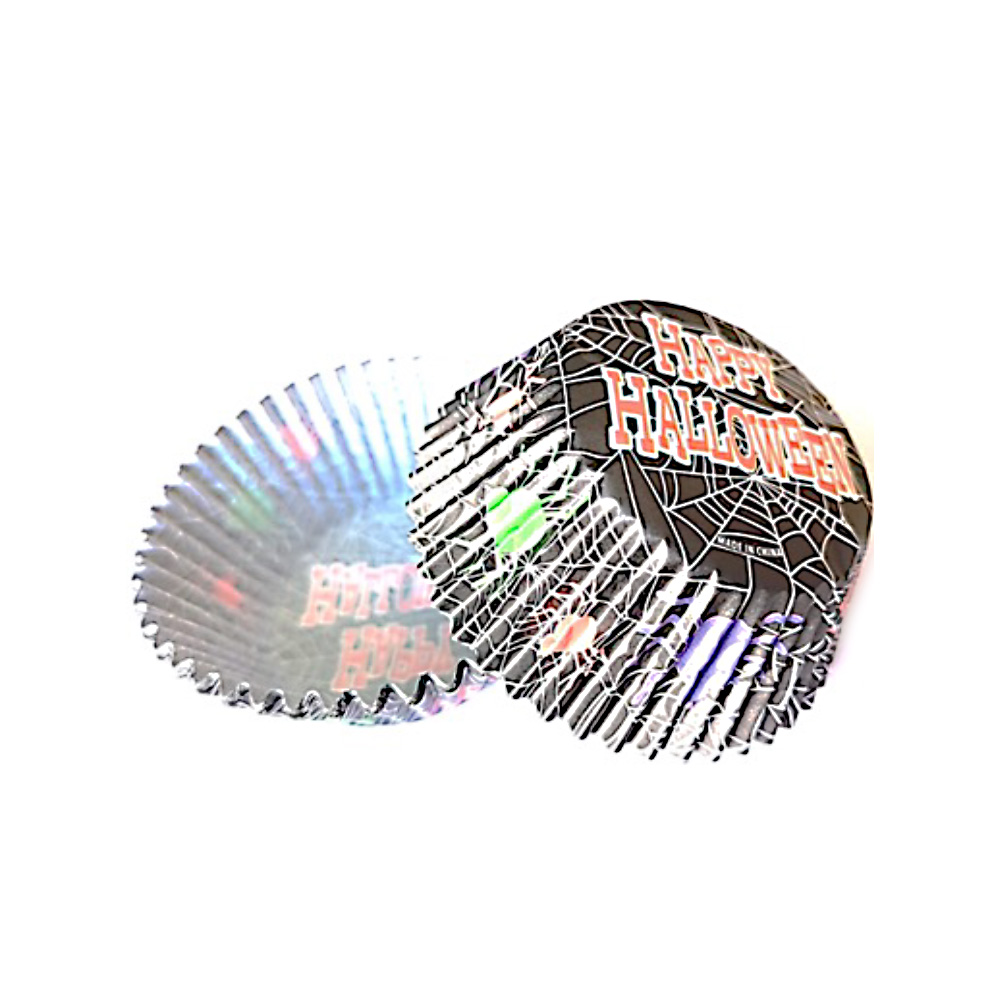 CAPACILLO  # 72 HALLOWEN NEGRO ARAÑAS DE COLORES 100 PZ