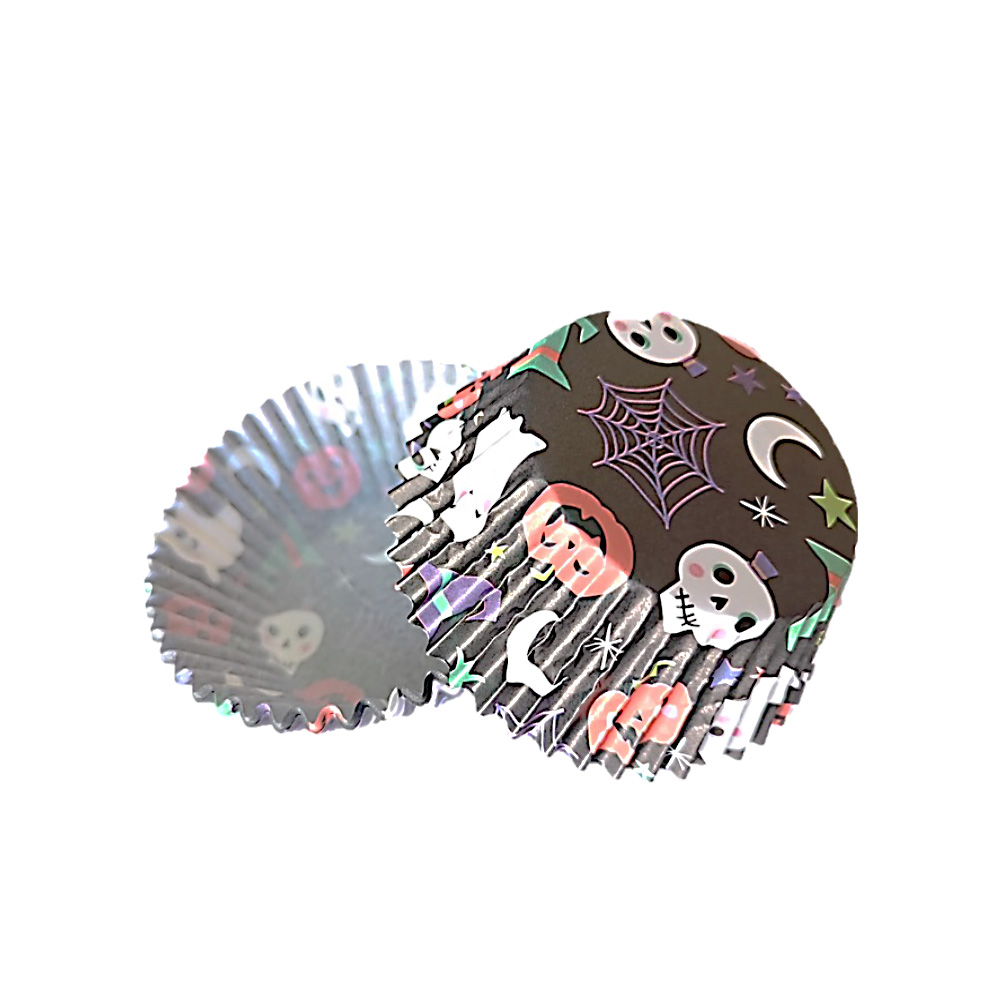 CAPACILLO  # 72 HALLOWEN NEGRO ARAÑA LUNA GORRO 100 PZ