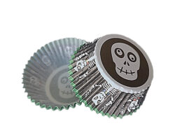 CAPACILLO  # 72 HALLOWEN NEGRO CALAVERA MANOS ARRIBA  100 PZ