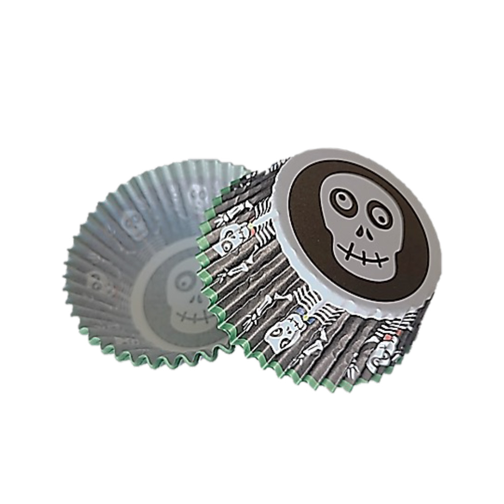 CAPACILLO  # 72 HALLOWEN NEGRO CALAVERA MANOS ARRIBA  100 PZ