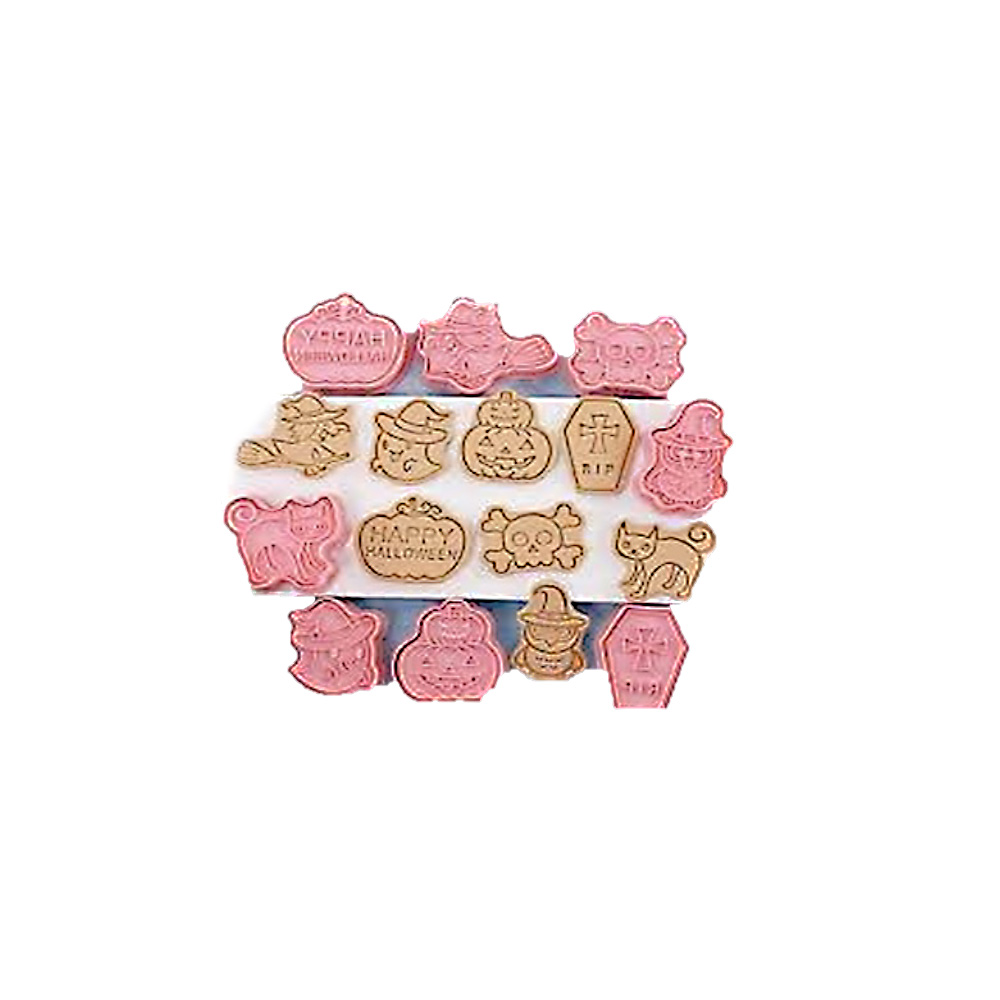 CORTADOR  MARCADOR PLASTICO HALLOWEEN FANTASMA 8PZ 6CM