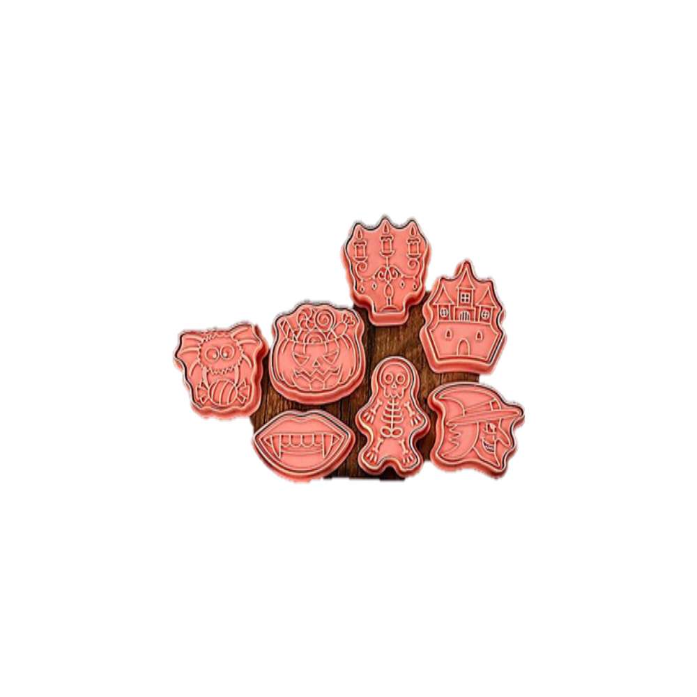 CORTADOR MARCADOR PLASTICO HALLOWEEN DIENTES 8PZ 6CM