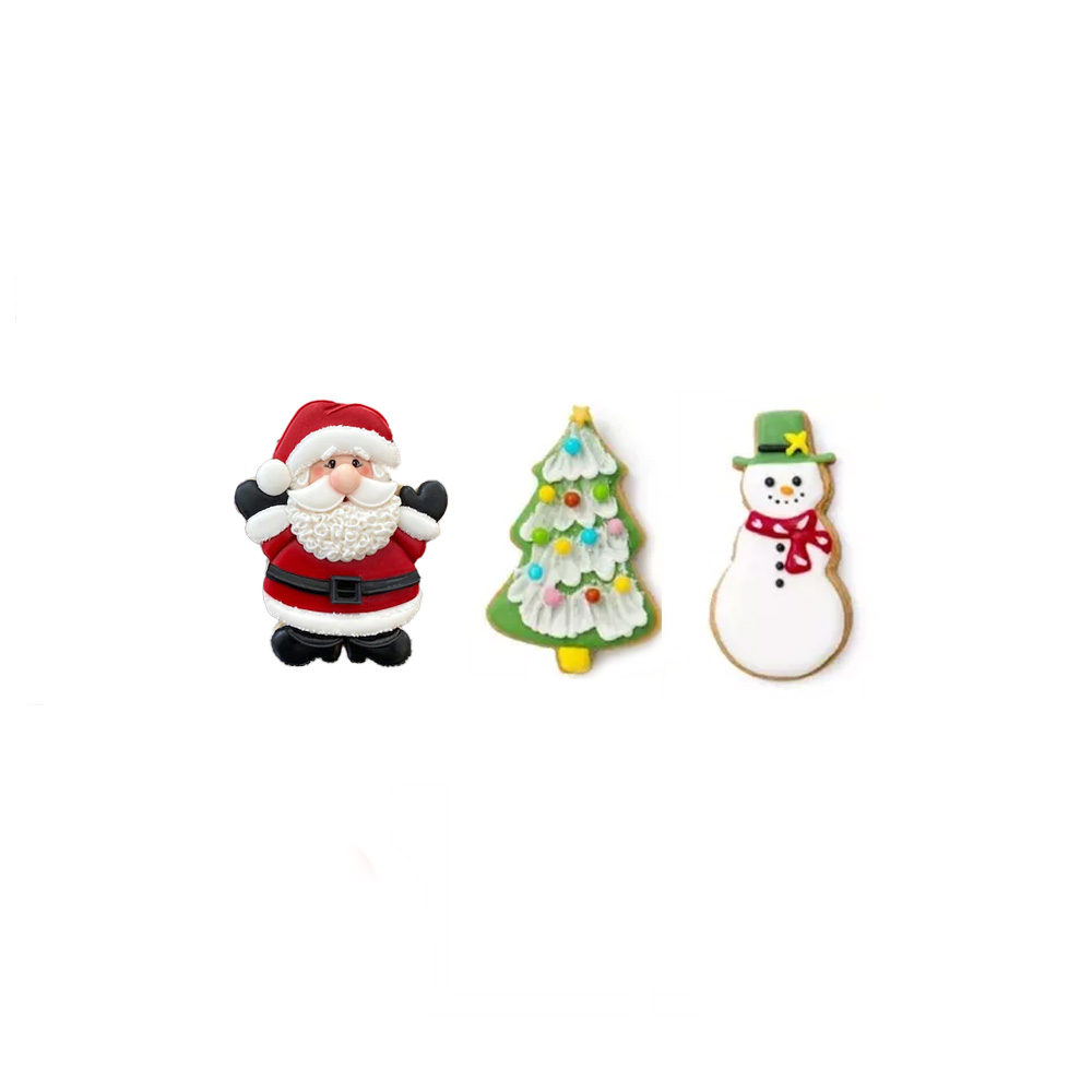CORTADOR AINOX NAVIDAD 3 PZ SANTA ARBOL MONO N 10 A 11 CM