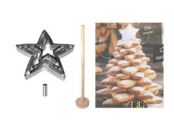 CORTADOR AINOX ESTRELLA 5 PZ DE 6 A 16 CON CENTRO Y BASE EN