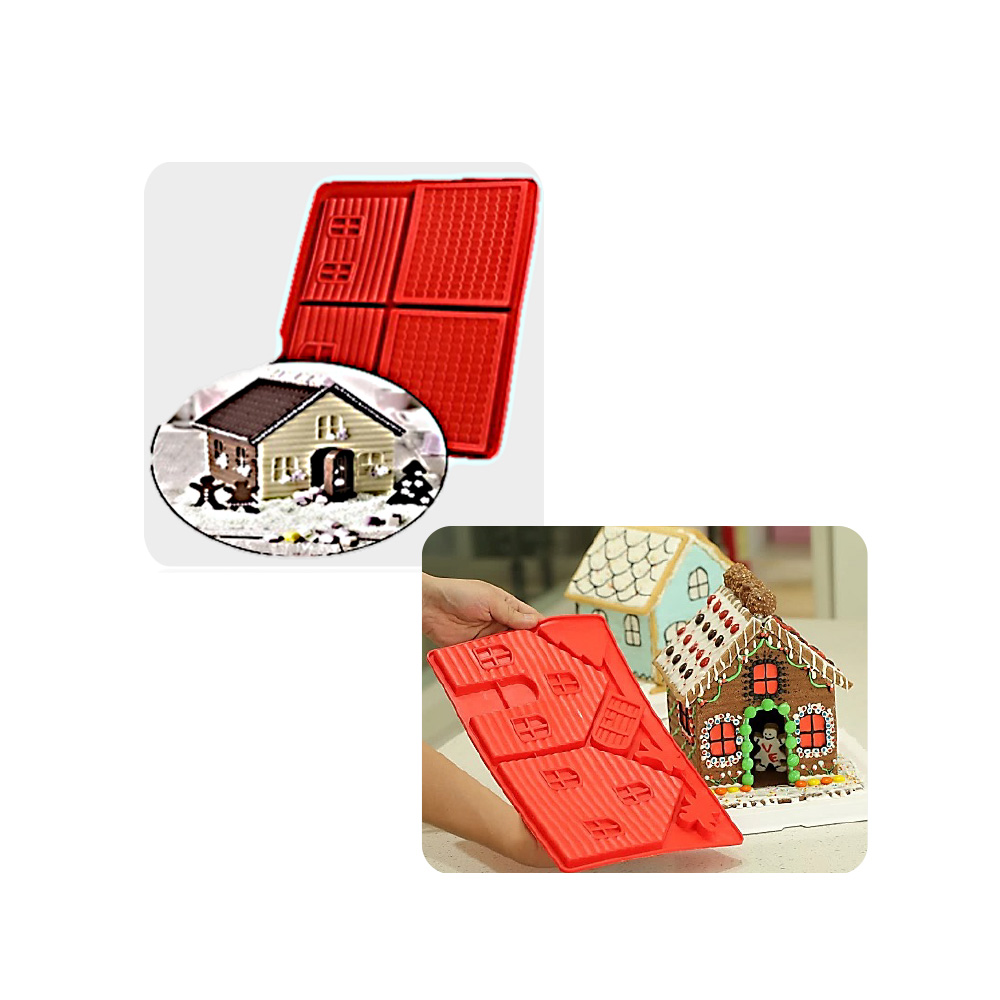 MOLDE SIL. CASA DE CHOCOLATE COMBO 36X26X1.5 CMS.2 PZAS.