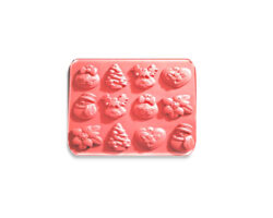 MOLDE SILICON NAVIDAD 12 CAV DIF FIGURAS 30X30CM