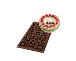 MOLDE SIL. ABECEDARIO 30X17.5X0.8 CMS. DE 2 CMS.