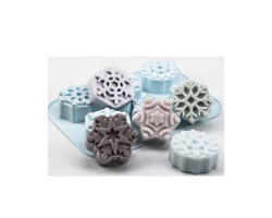 MOLDE SILICON COPOS NAVIDAD 6 CAV 18X28CM