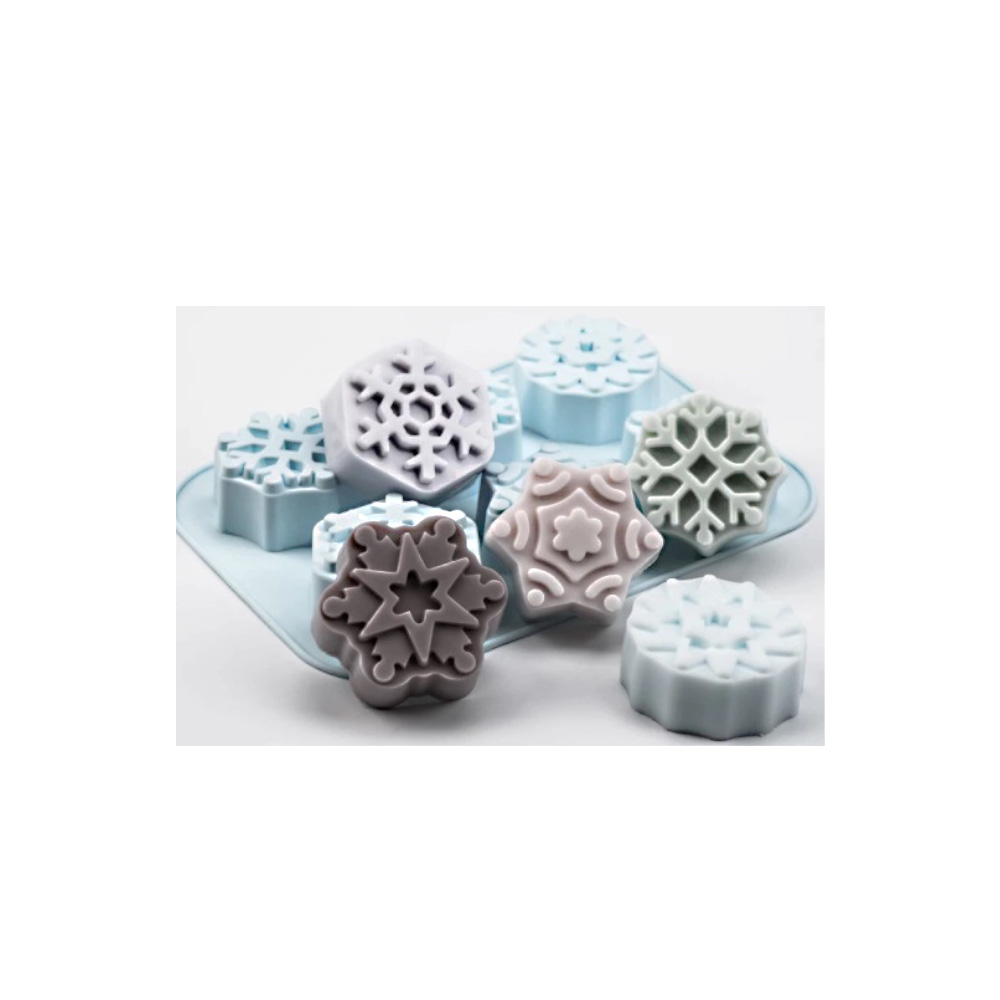 MOLDE SILICON COPOS NAVIDAD 6 CAV 18X28CM