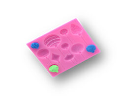 MOLDE DE SILICON ESFERAS. 11X10X1 CM.