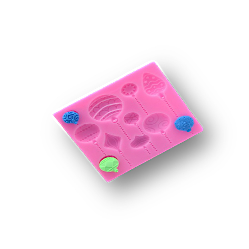 MOLDE DE SILICON ESFERAS. 11X10X1 CM.