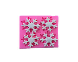 MOLDE SILICON COPOS 4 CAV. 8X8X 1 CM.