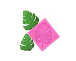 MOLDE SILICON HOJA GRABADA 7X7X1CM
