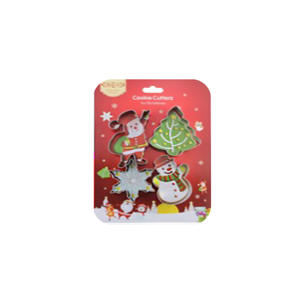 CORTADORES NAVIDAD AINOX 6PZ DIF FIG 7CM