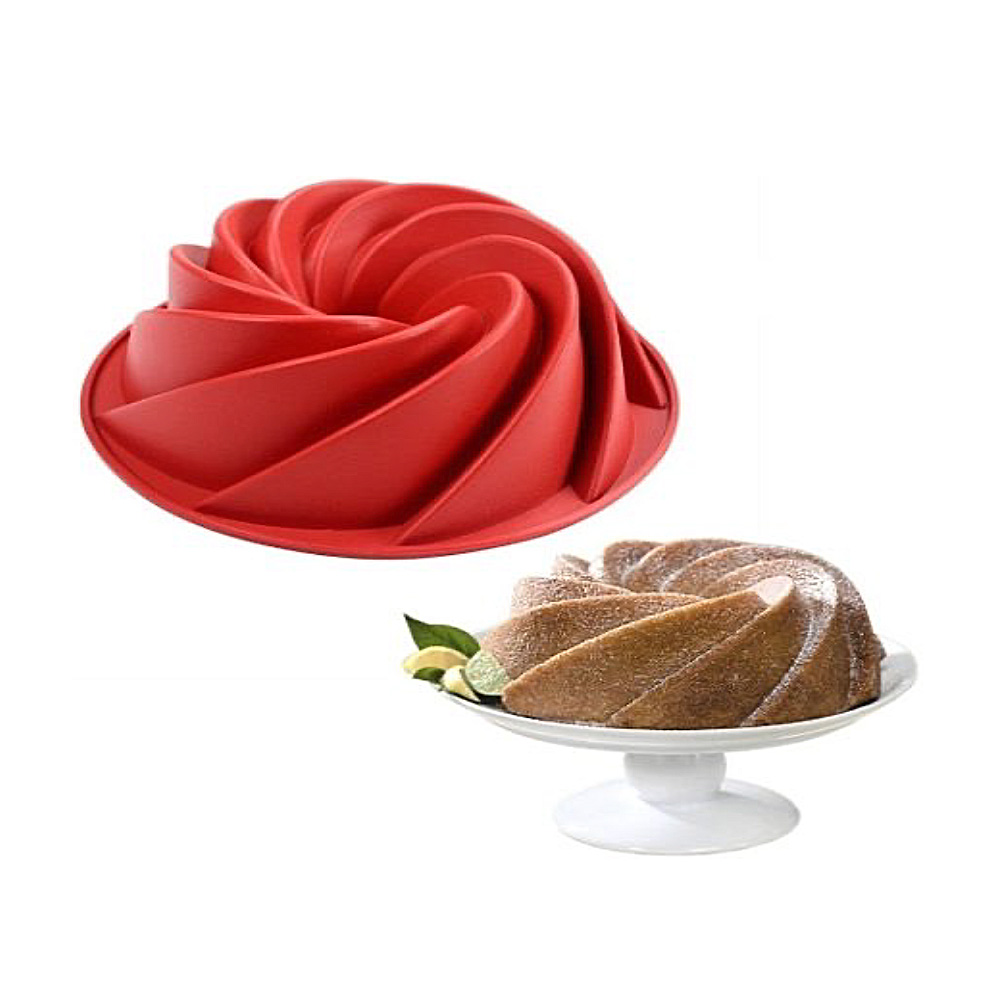 MOLDE DE SILICON ROSCA ESPIRAL 25X8 CM