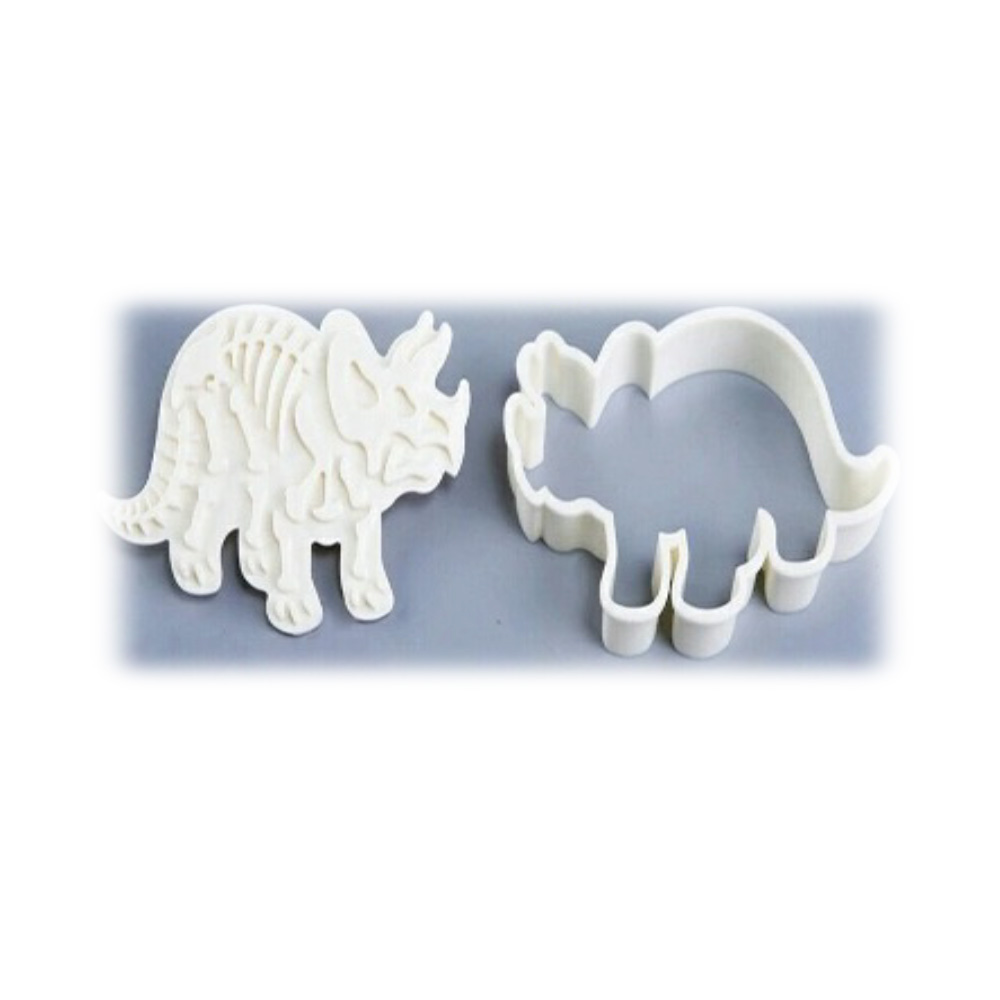 CORTADOR DINOSAURIO TRISERATOPS 13X8 CM.