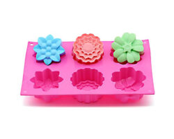 MOLDE SILICON FLOR NOCHE B Y MAS 17X27 CM 6 CAV