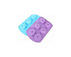 MOLDE SILICON FLORES 27X17 CM 6 CAVIDADES