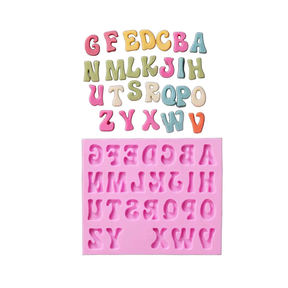 MOLDE DE SILICON LETRAS MAYUSCULAS 11X9X0.8CM