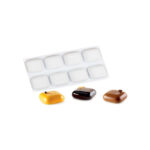 MOLDE SILI PASTELITO CUADRADO 8CAV. 5X2CM CAP.75ML/75GR