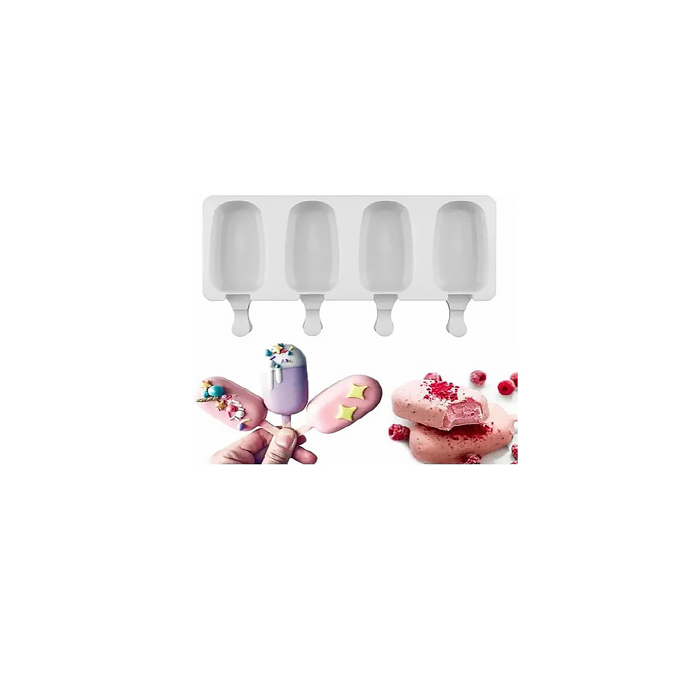 MOLDE SILICON PALETA MAGNU 4CAV 9X4.5X2CM.80ML APROX. C/U