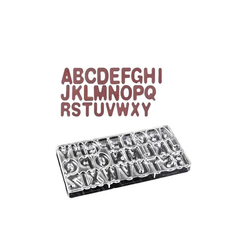 MOLDE POLICARBONATO 26 CAV CHOCO. ABCDARIO 17X13 CM