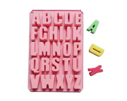 MOLDE DE SILICON LETRAS MAYUSCULAS 33X23X3CM