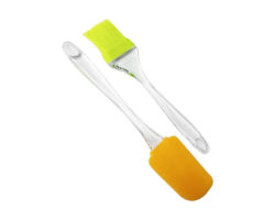 BROCHA Y ESPATULA SIL. COLORES 20,24 CMS.