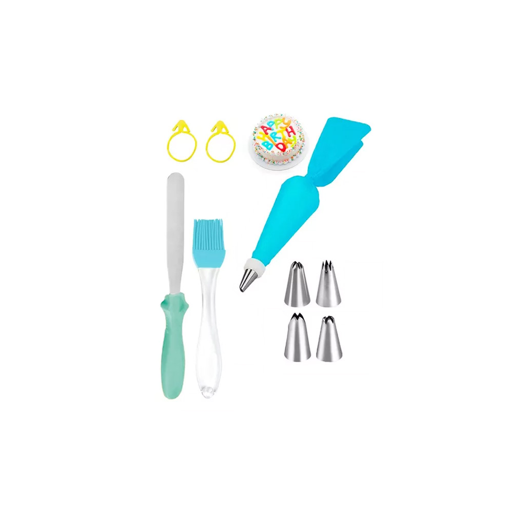 DUYAS 4 PZ AINOX, BROCHA, ESPATULA, MANGA Y 2 LIGAS SET