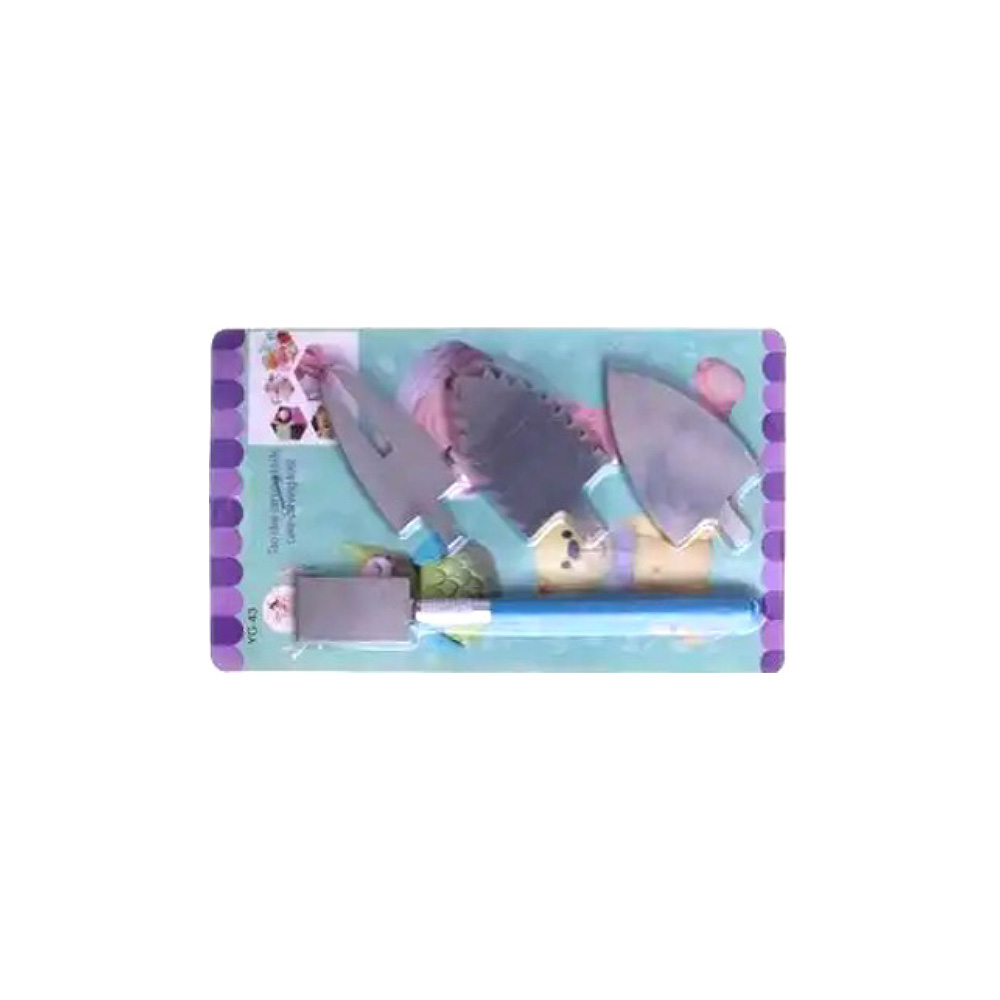 JUEGO DE NAVAJAS CON MANGO DE SILICON 5 PZ