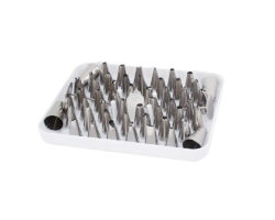CAJA PLASTICO CON 48 DUYAS CHICAS 4 GRAND 2 CLAVOS