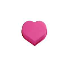 MOLDE SILICON CORAZON LIZO 24X20X3.5CM