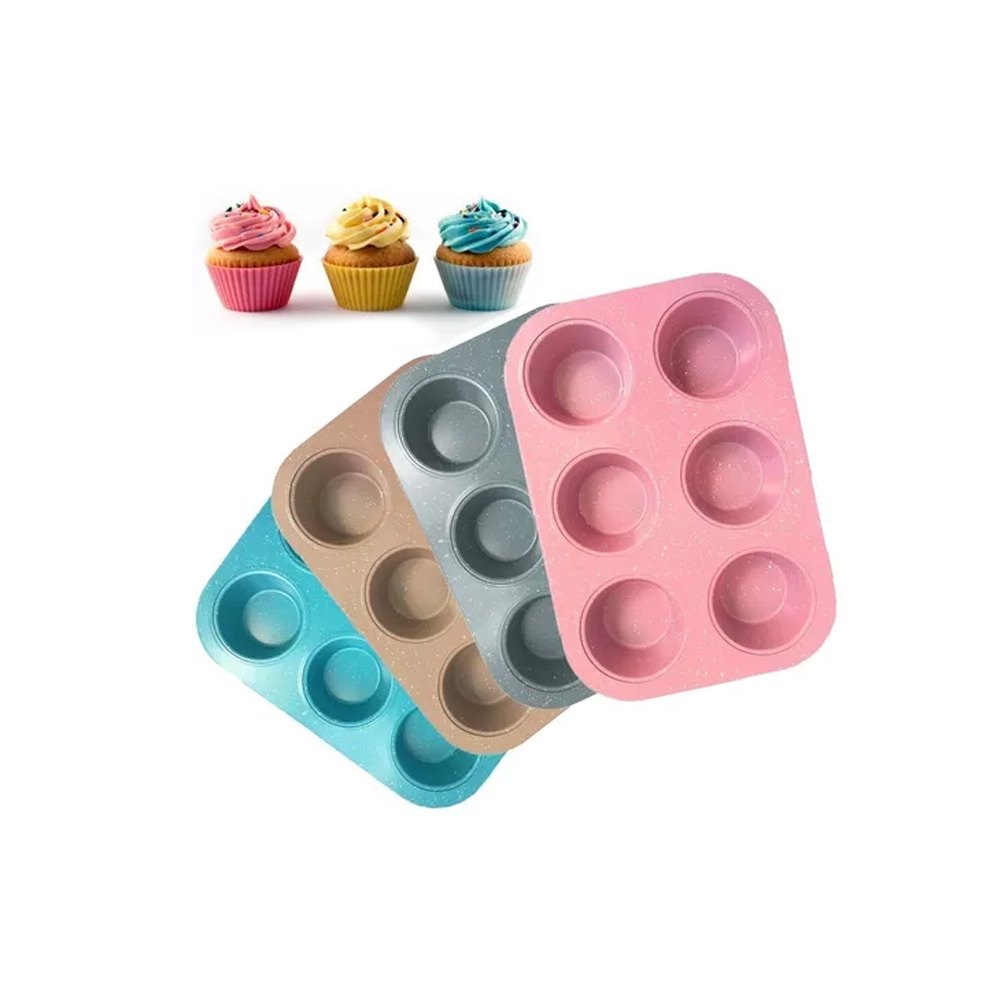 MOLDE CUPCAKES ANTIAD.6CAV.COL.27X19X2.5X6