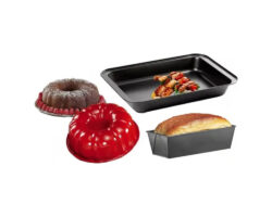 SET MOLDES ANTIADHERENTE. RECTANGULO. ROSCA, PANQUE.