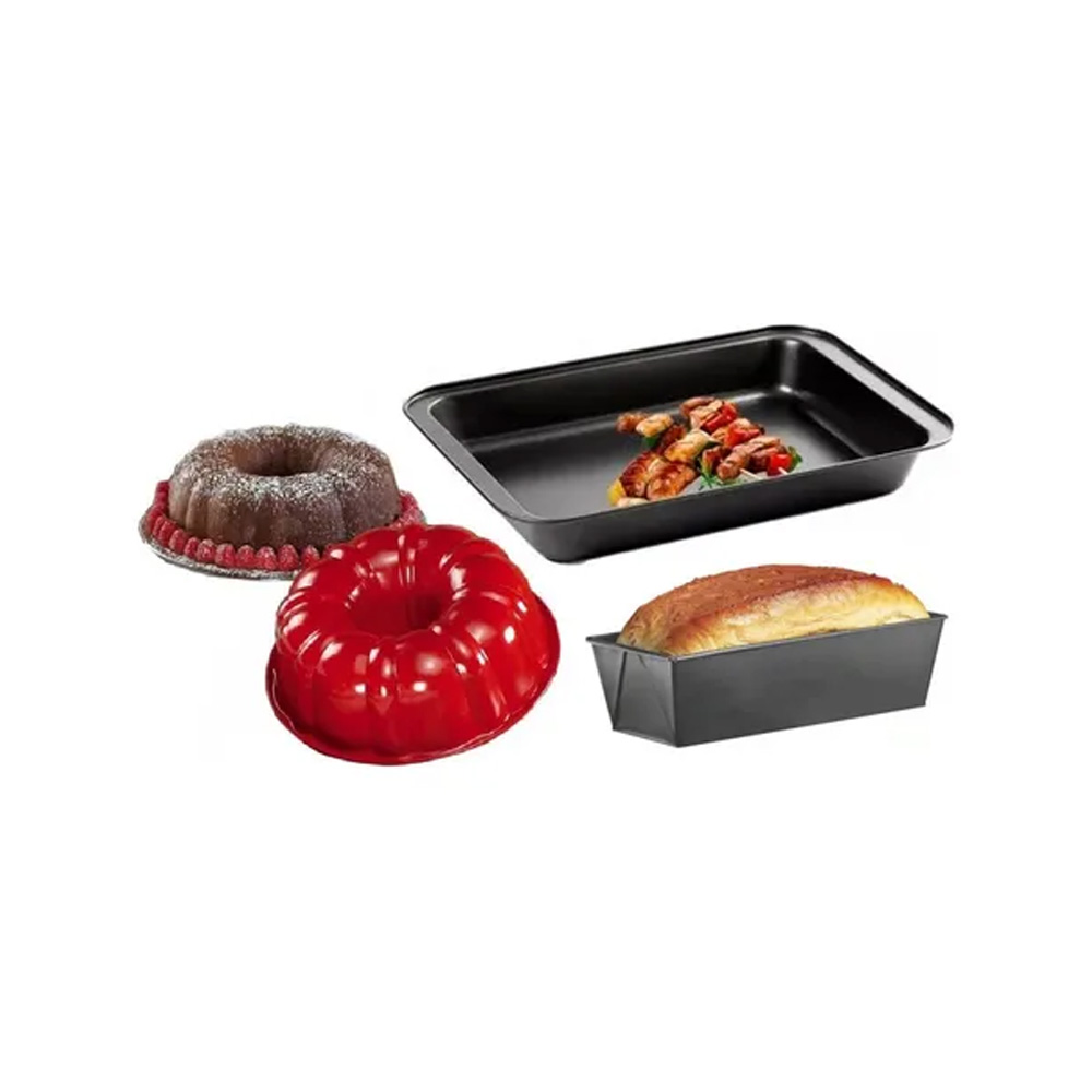 SET MOLDES ANTIADHERENTE. RECTANGULO. ROSCA, PANQUE.